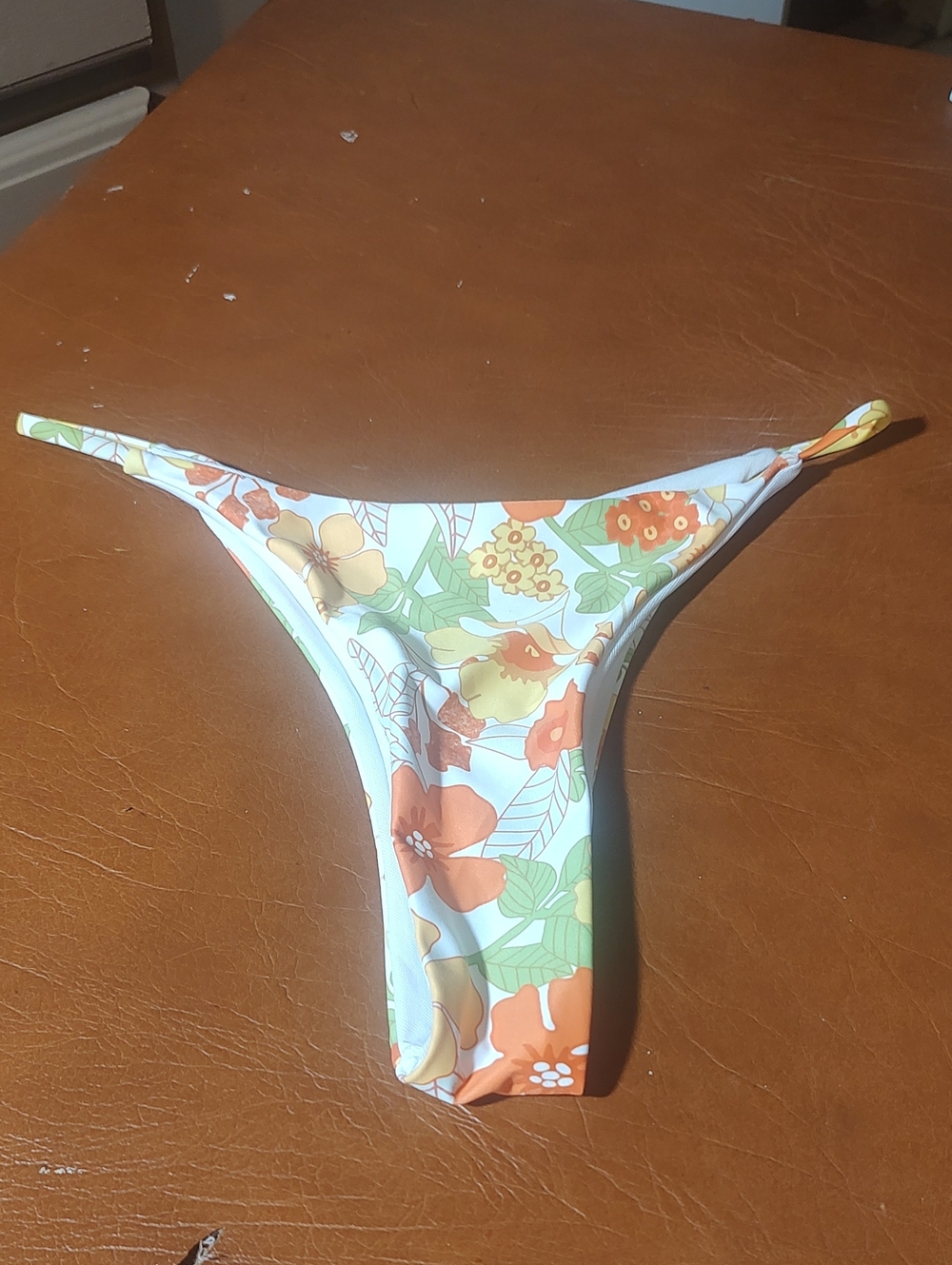 Floral Orange & Yellow Women’s Bikini Bottom Sm New